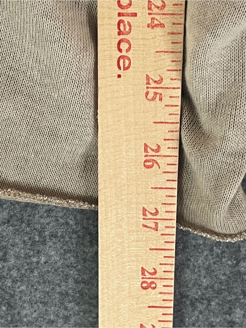 VENTI6 Made in Italy Beige V-Neck Sweater Silver Metallic Foil Piping Trim M - Picture 10 of 11